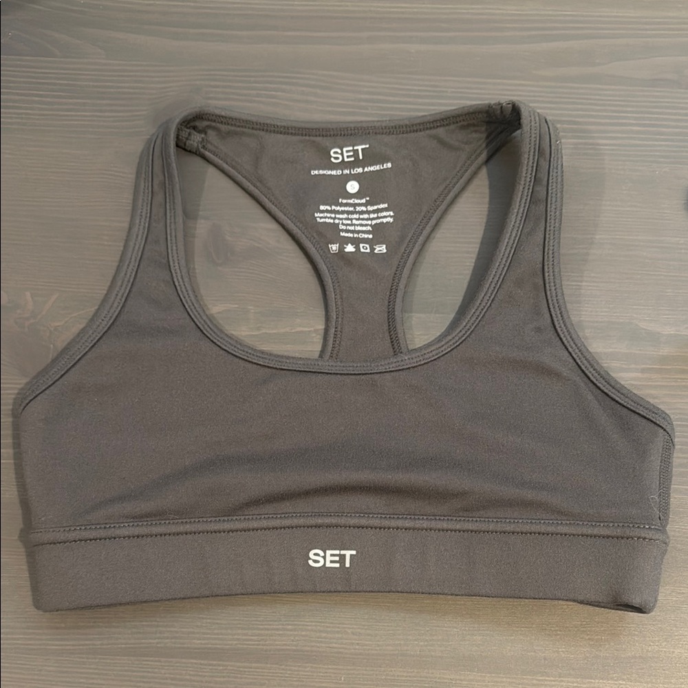 SET Gray Sports Bra